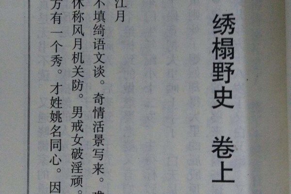 绣榻野史(shǐ)是一本怎样意义(yì)的书 和金瓶梅有着共同的影响力
