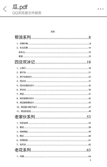 娱乐圈421页pdf文档 就是一个明星娱乐圈(quān)的黑料总结