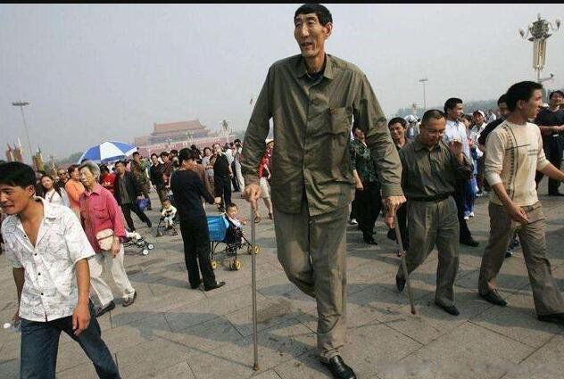 世界第一高人5米9的人图片 清朝第一巨人詹世钗真实身高