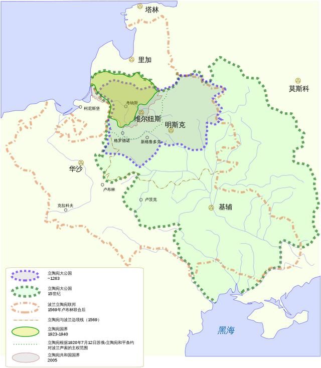 立陶宛是哪个国家的 曾经当过全欧洲面积最大的国家