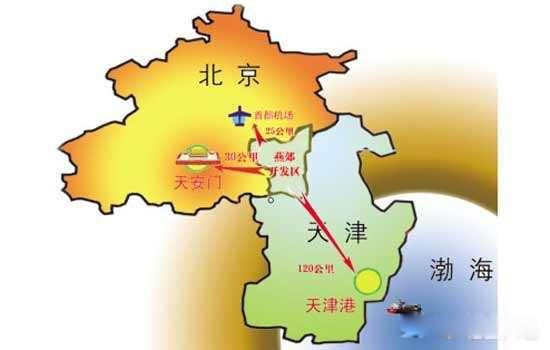 另外从这张地图可以看出,燕郊夹在北京和天津的中间,可以说算是河北省