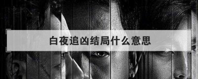 白夜追凶结局什么意思 结局谁坐牢了没看懂