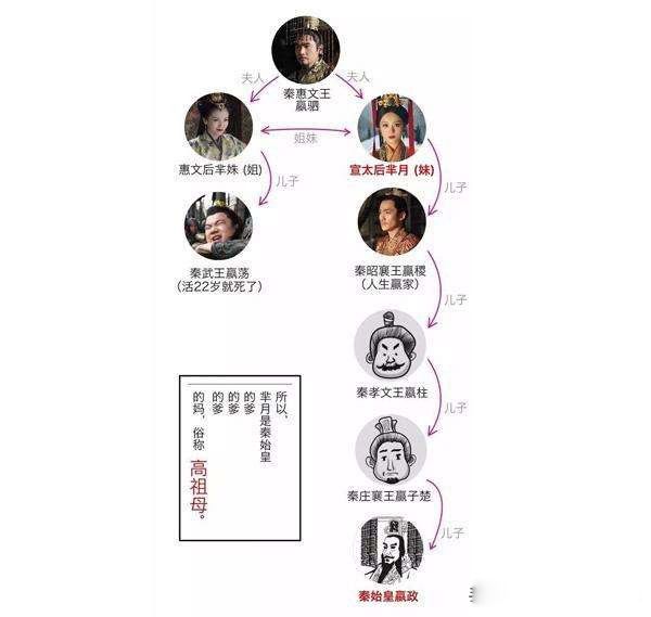 宣太后是秦始皇的什么人 芈月是秦始皇的高祖母