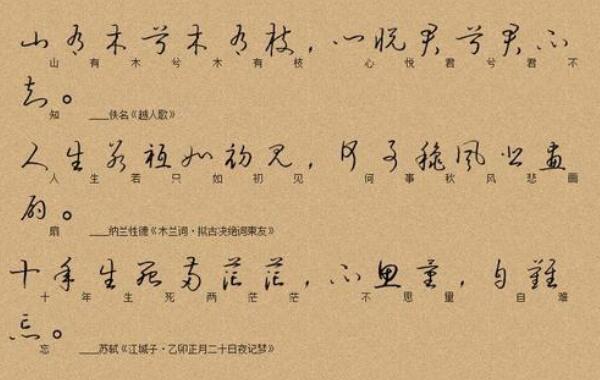 我国汉字书法四体为哪四种 汉字书法四体为正草隶篆