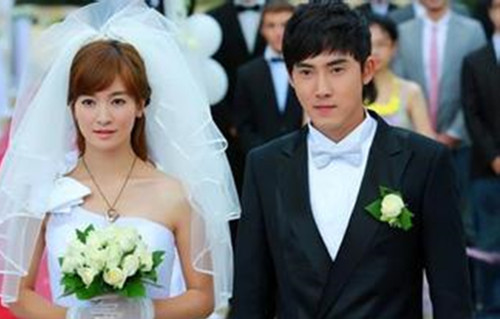 张睿和李晟的结婚照片 一对般配的荧屏情侣