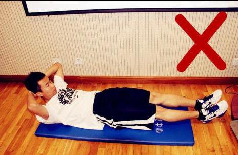 仰卧起坐的正确做法图解 锻炼腰部和腹部肌肉