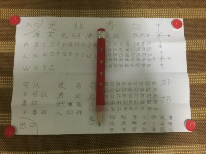 笔仙咒语图片