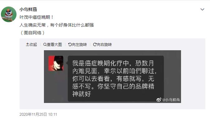 叶茂中什么癌症 什么病去世的