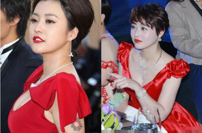 郝蕾和谭卓长的好像一个人 她和周海媚也很像对比照