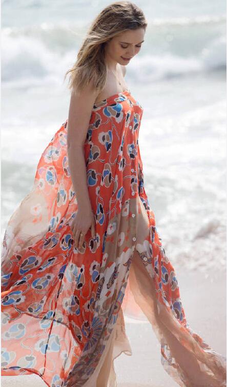 伊丽莎白奥尔森的事业线照片 她的胸是多大罩杯的