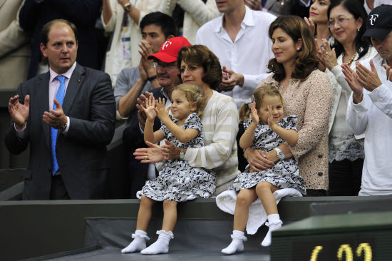 费德勒妻子年轻时照片 费德勒双胞胎儿女未来的网球冠军