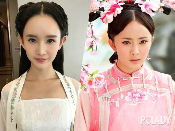 成梓宁和杨幂很像对比图 成梓宁整过容吗