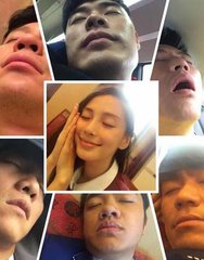 跑男中占baby便宜的图被扒 杨颖被郑恺看过胸部的照片