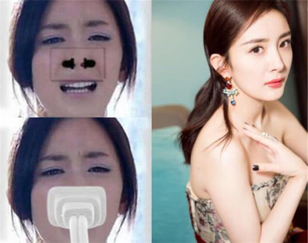 杨幂鼻子露鼻孔朝天鼻孔照 朝天鼻总抢戏完全没有偶像包袱了