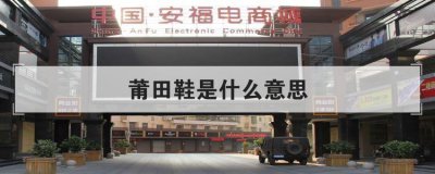 莆田鞋是什么意思 莆田鞋哪家最稳