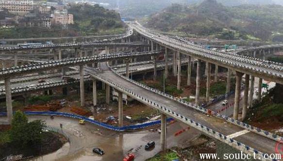 黄桷湾立交桥 重庆最复杂的立交桥