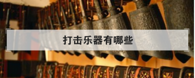 打击乐器有哪些 打击乐器名称大全图片