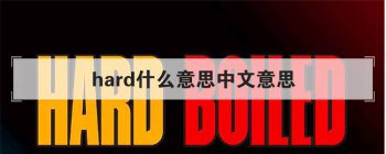 hard什么意思中文意思 还有其他的含义吗
