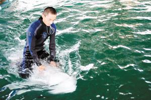 白鲸对人吐水代表什么 吐水是为了引起你的关注