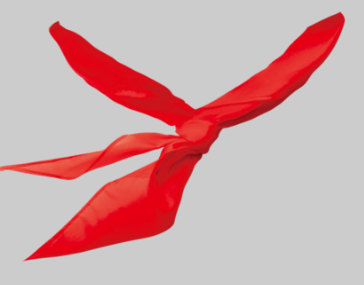 红领巾平面展开图片 少先队员的标志红领巾图片