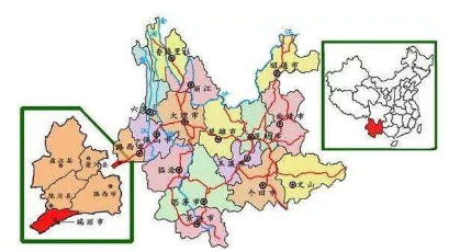 瑞丽在云南哪里 位于云南省西部