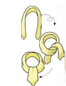 小方丝巾的系法 小方丝巾最常见的几种系法