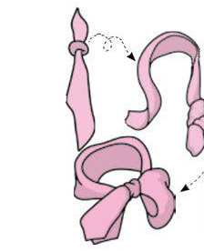 小方丝巾的系法 小方丝巾最常见的几种系法