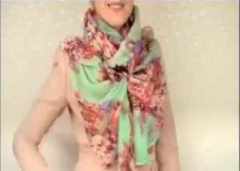 纱巾的花样系法 介绍一下纱巾的各种系法技巧