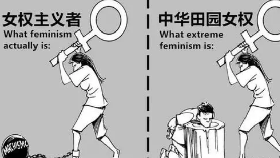 真正的女权所追求的是在思想上解放女性,彻底否认男权主义中"男强女弱