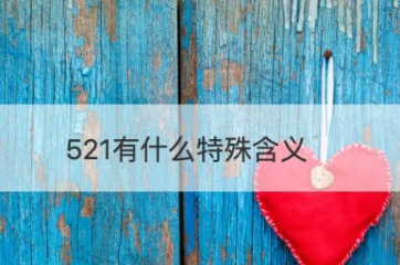 521数字代表什么意思 521的真正含义
