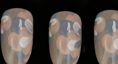 美甲彩绘图片大全简单 花卉美甲步骤