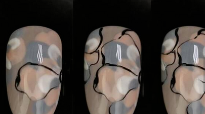 美甲彩绘图片大全简单 花卉美甲步骤