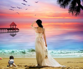 到海边一定会被眼前的美景所吸引 看大海的句子发朋友圈