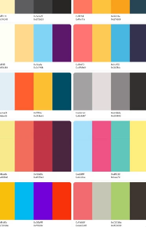 颜色搭配大全图片 可以创造出不同感觉的图像