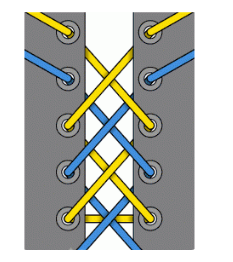 系鞋带的最简单又快的技法 懒人鞋带系法