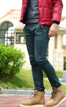 男士穿靴子配裤子图片 男士黑色靴子搭配