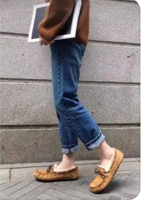 豆豆鞋配什么裤子图片 豆豆鞋怎么穿不会土气