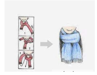 长丝巾的几种系法图解 长款丝巾的各种围法