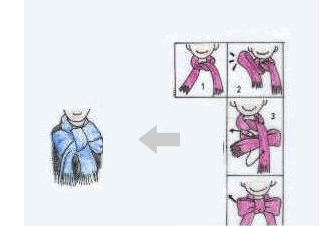 长丝巾的几种系法图解 长款丝巾的各种围法