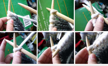 粗线围巾的几种编织方法 具体编织方法如下