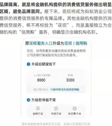 花呗信用购是什么意思 公告解释的也比较详细