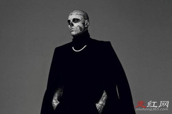 僵尸男孩rick genest在很多人心中是一个比较意外的出现,虽然是成为了